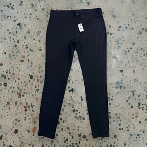 Express Black Legging Size LG High Waist, Wide Stretch Waistband, Cotton/Spandex